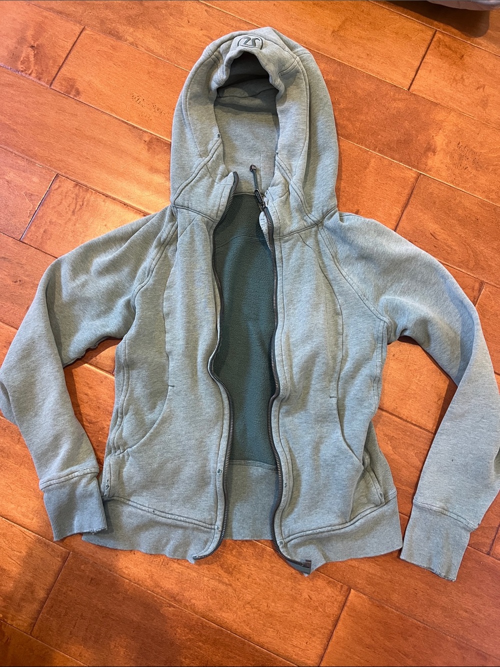 lululemon athletica Light Green Full-Zip Hoodie